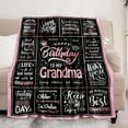 thumbnail image 4 of Daughter Birthday Gifts, Birthday Gifts Blankets for Daughter, Happy Birthday Gifts for Daughter Adult from Mom, Unique Daughter Birthday Gifts Ideas Throw Blanket 60x50 Inches, 4 of 5