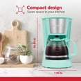 thumbnail image 3 of Cafetera Holstein Housewares HH-0914701I, 5 tazas, color menta, 3 of 5