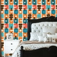 thumbnail image 2 of Peel and Stick Wallpaper 23.6in x 9.8ft mid century style seamless Contact Paper Vinyl Waterproof Self Adhesive Wall Paper for Bedroom Shelf Cabinet Renter Friendly, 2 of 8