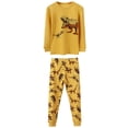 thumbnail image 2 of WIBACKER 2-7 Years Toddler and Little Boys' Long Sleeve Top and Pants Snug Fit 100% Cotton 2 Piece Pajama Set - Dinosaur, 2 of 8