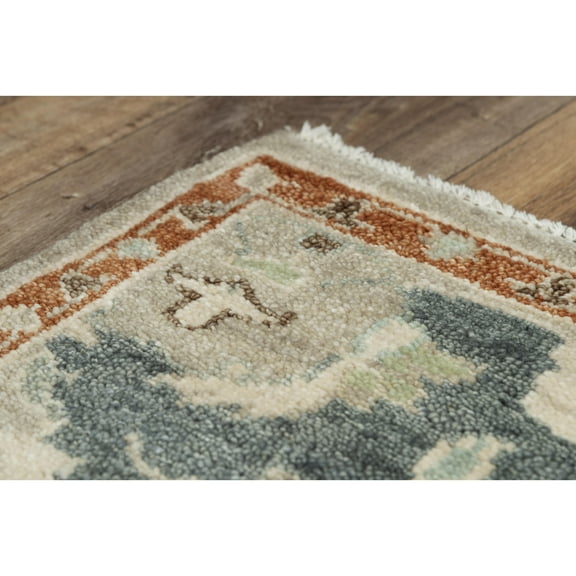 Alora Decor Abby 10' x 14' Lt. Blue/Brown/Beige/Blue Hand Knotted Area Rug