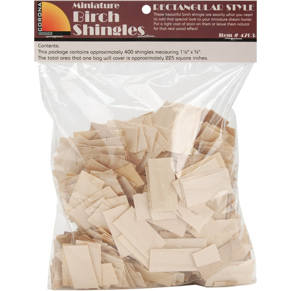 Dollhouse Shingles 1.5"X.75" 400/PkgRectangular