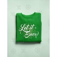 thumbnail image 3 of Let It Snow Christmas Holiday Men's Sweatshirt, 3 of 4
