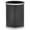 Black with Brushed Chrome Trim, variant on Kraftware Sophisticates Oval Wastebasket with Plastic Liner, Adds Classic Style to the Office Or Home, 13 Quart Capacity, Black with Brushed Chrome Trim