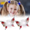 thumbnail image 1 of Horquilla de mariposa voladora 2024, nuevas pinzas para el pelo coloridas y brillantes para niñas pequeñas, lazos para el pelo de mariposa con bolas de peluche para niñas, accesorios para el pelo de m, 1 of 7