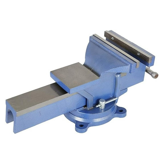 8 Inch Cast Iron Vise - 360° Rotating Bench Vise with Anvil - Heavy Duty Table Vise for Metalworking, DIY Projects, Home & Workshop Use