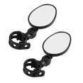 thumbnail image 1 of 2 Pcs Ensemble Mini Compact 360 Rotatif Vélo de Montagne Route Vélo Rétroviseur Guidon Miroirs en Verre, 1 of 10