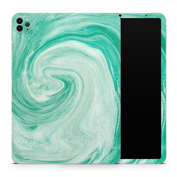 DesignSkinz Swirling Mint Acrylic Marble Full-Body Skin Decal Wrap Cover for iPad (A1219/A1337)