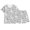 White, variant on Shadoumai Halloween Two Piece Outfit Boys Girls Kids DIY Doodle Print Shorts Top Loose Soft Fabric Indoor Play Wear Ages 2–12 Kid Casual Drawing Ensemble