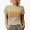 Tan, variant on Merry Babe, Christmas Themed, Groovy Retro Wavy Text Merch Gift, Tan T-Shirt, 3XL