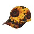thumbnail image 1 of Balery Vibrant Sunflower Blooms Gorra de béisbol de tamaño ajustable para correr, entrenar y actividades al aire libre. Gorra de papá para todas las estaciones., 1 of 6
