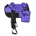 thumbnail image 2 of Horse Western Bareback Trail Square Saddle Pad Purple w/ Cinch & Stirrups 39205PR, 2 of 3
