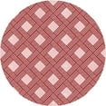 thumbnail image 1 of Ahgly Company Machine Washable Indoor Round Transitional Red Area Rugs, 8' Round, 1 of 7