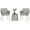 Gris Clair, variante sur Outsunny Ensemble de Mobilier de Patio en Osier 3 Pcs, Ensemble Bistro en Rotin, Gris