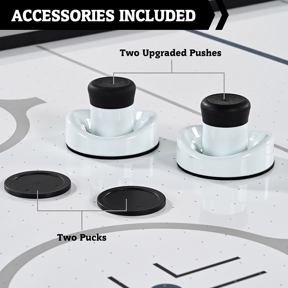 7 ft. Arctic Rush Air Hockey Table with Pusher and Puck Set by Hall of Games
