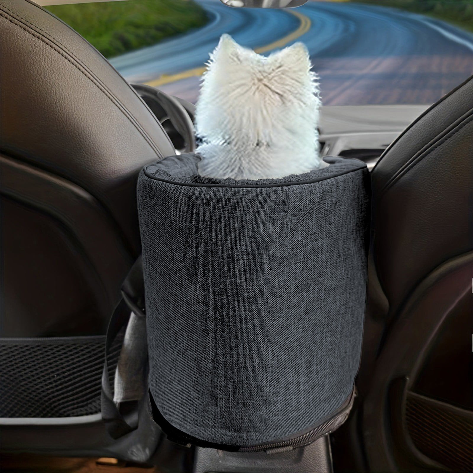 Small Dog Car Seat With Memory Foam & Thick Cushion, Booster Seat For Medium Dogs Under 35lbs, Detachable Washable Pet Bed For Cars