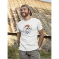 thumbnail image 2 of Splash Paint Owl Head T-Shirt Men -Image by Shutterstock, Male x-Large, 2 of 4