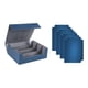 thumbnail image 4 of Caja para baraja de cartas coleccionables de cuero sintético resistente con cierre magnético Gris azulado, 4 of 9