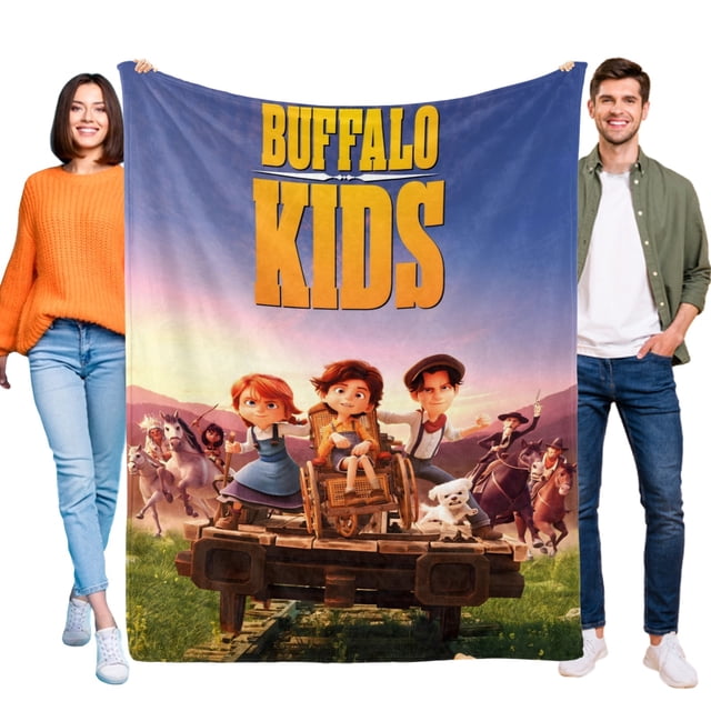 Niños Búfalo anti-pilling, suave, ligera, esponjosa y acogedora de lujo para hogar y cocina – Perfecta para niños y adultos, 100 x 150 cm