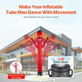 thumbnail image 2 of VEVOR Inflatable Tube Man Blower, 1 HP, Blower Fan for Wacky Waving Inflatable Tube Guy, PP Shell, IPX3 Waterproof, Fits 18" Diameter Outdoor Inflatable Wind Flying Tube Man(No Inflatable), 2 of 9