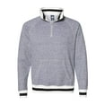thumbnail image 3 of J America Men's Peppered Fleece Quarter-Zip - JA8703, 3 of 4