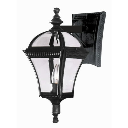 Trans Globe Lighting - One Light Small Outdoor Wall Lantern-Black Gold Finish