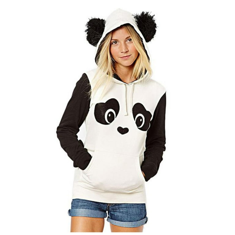 Panda hoodie for girl best sale