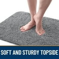 thumbnail image 5 of LosFong Dog Door Mat for Muddy Paws 36x24 Inch, Absorbs Moisture and Dirt, Non-Slip Washable Doormat, Quick Dry Chenille Mud Mat for Dogs, Entry Indoor Entryway Carpet for Inside Floor, Grey, 5 of 9