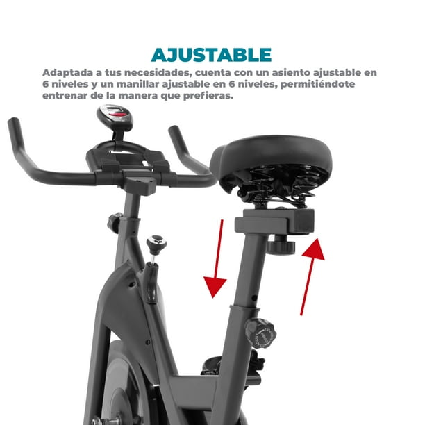Bicicleta Estática Altera NOIR Spinning C/ Asiento Y Manubrio