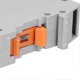thumbnail image 2 of Bornier de rail, 10 pièces, connexion de fils, antidérapant, 50 mm, 150 A, 1\xa0000 V, UK50N, 2 of 4