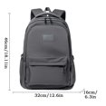 thumbnail image 2 of Large Capacity Laptop Backpack, Polyester Spandex Multi-Compartment Daypack for College Campus Travel, Solid Color Casual Daily Use for Work and Everyday Carry, 2 of 7