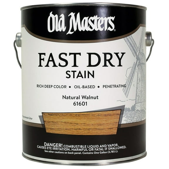 20-Pack of 1 gal Old Masters 61601 Natural Walnut Fast Dry Stain Oil-Based Wood Stain
