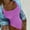 Purple, variant on CALAFEBILA Women One-Piece Swimwear Summer Mother's Day Wrinkled Cloth Wave Fluorescent Strapless Pool Resort Swimsuit
