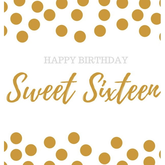 Happy 16th Birthday Guest book Sweet Sixteen: Guest book, party and birthday celebrations decor, memory book,16th birthd, (Hardcover)