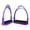 Purple, variant on 1Pair Equestrians Stirrups Treads with Nonslip Rubber Pad Horse Stirrups High Strength Riding Stirrups Safety Horse Ride