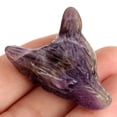 thumbnail image 4 of Pendentif Tête de Loup en Quartz pour Homme Collier Sculpté en Pierre Naturelle, 4 of 8