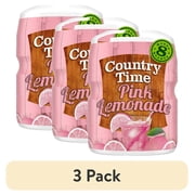(3 pack) Country Time Pink Lemonade Powdered Drink Mix, 1 Canister, for Flavorful Hydration and Shareable Refreshment, Naturally Flavored with Other Natural Flavor, No Artificial Sweeteners or Flavors, 19 oz