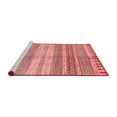 thumbnail image 2 of Ahgly Company Machine Washable Indoor Round Abstract Red Modern Area Rugs, 6' Round, 2 of 4