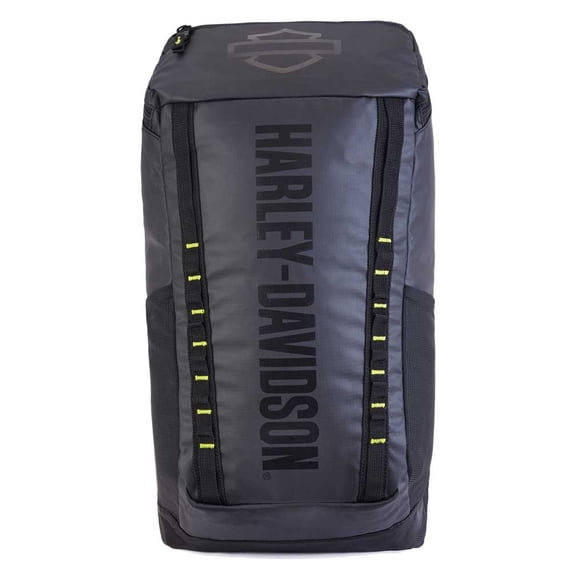 Harley-Davidson Nomad Lightweight Water-Resistant Backpack - Black/Lime, Harley Davidson