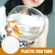thumbnail image 5 of 1 Pecera de plástico transparente para peces pequeños, ideal para acuarios domésticos o peceras de peces dorados., 5 of 8