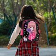thumbnail image 3 of Mochila para niñas Mochila de moda duradera para mochileros Montar regalo de cumpleaños Negro Yuyangstore Mochila para niñas, 3 of 8