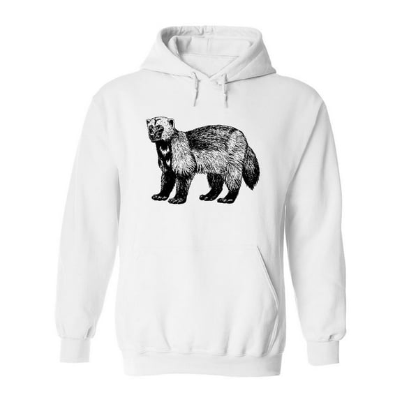 Skunk Bear Sketch Hoodie Men -Image by Shutterstock, Male Large