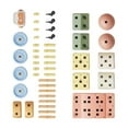 thumbnail image 3 of Yinanstore 44 Pieces DIY Building Blocks Learning Gift Cognitive Development Stacking Blocks for 3 4 5 6 7 8 Years for Preschool Holiday, 3 of 8