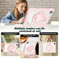 thumbnail image 3 of XYX Shockproof Tablet Case for iPad Pro 11 inch 4th/3rd/2nd Gen (2022/2021/2020) with 360 Rotating Stand, Slim Lightweight with Pencil Holder, Pink, 3 of 5