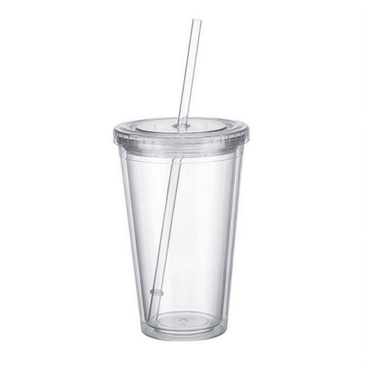  Srenta 16-Ounce Insulated Tumblers, Doubled Walled Insulated  Cups Made From Tritan Plastic, Contains No BPA or BPS, Clear Tumbler  Works in Dishwasher, Microwave & Freezer
