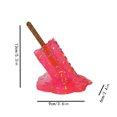 thumbnail image 3 of Escultura De Paletas Derretidas Adornos de resina de helado - Escultura de paleta de fusión artificial (rojo) Wdftyju Libre de BPA, 3 of 3