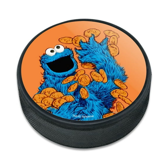 Sesame Street Vintage Cookie Monster Ice Hockey Puck