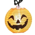thumbnail image 3 of Orange Fabric Pumpkin Lantern Lights - 10 Count, 3 of 4