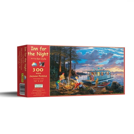 SUNSOUT INC - Inn for the Night - 300 pc Jigsaw Puzzle by Artist: Ken Zylla - Finished Size 16" x 26" - MPN# 39993
