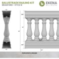 thumbnail image 2 of Ekena Millwork 32"H x 4'L Fiberthane Bradford Unassembled Balustrade Railing Kit, Style N (6 7/8" On-Center Spacing to Pass 4" Sphere Code), 2 of 6